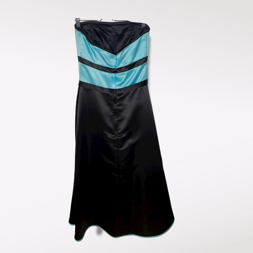 Vintage Jessica McClintock for Gunne Sax Sz 5-6 Strapless Tea Length gown - Picture 4 of 4